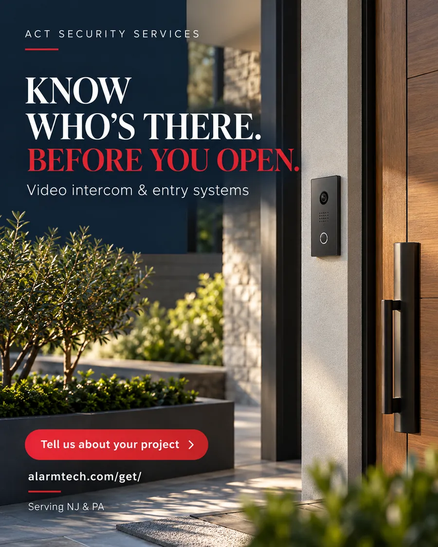 Video intercom: know who's there before you open the door