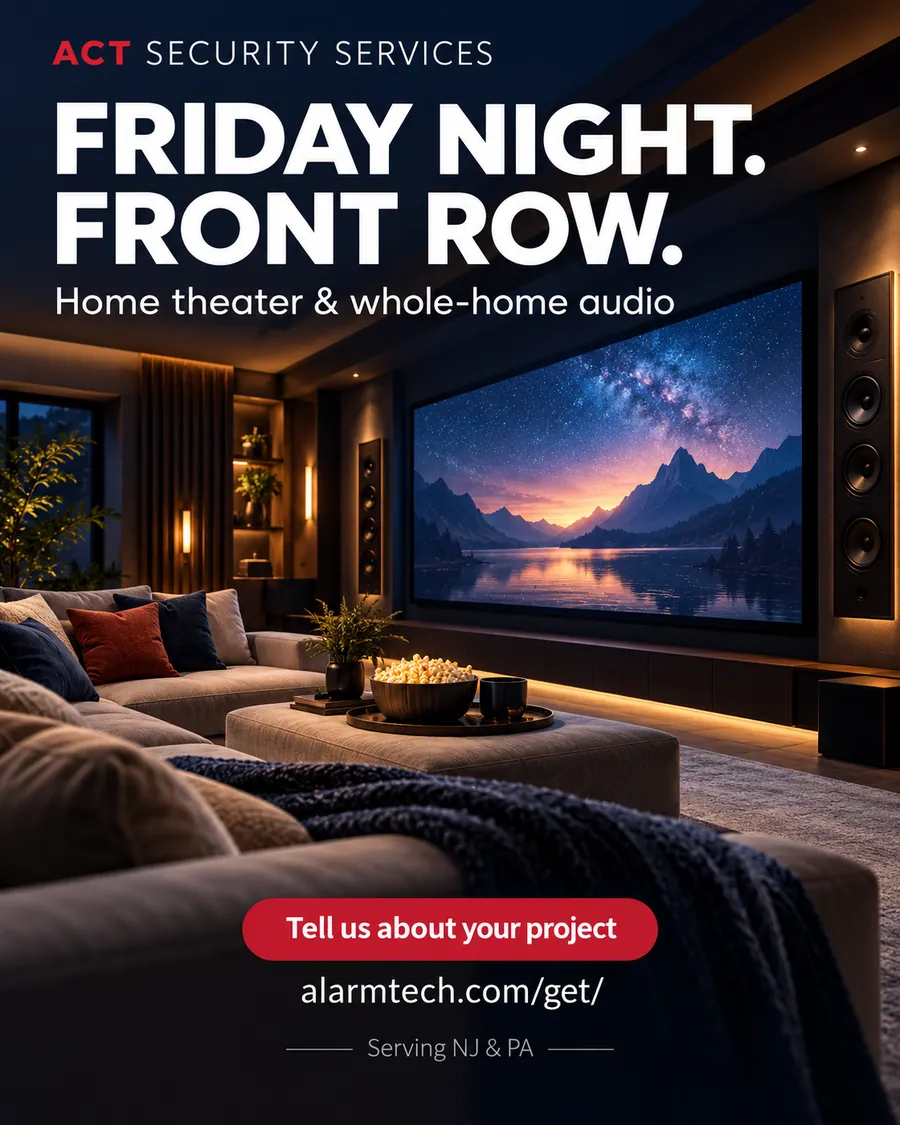 Home theater: Friday night, front row — theater rooms and whole-home audio